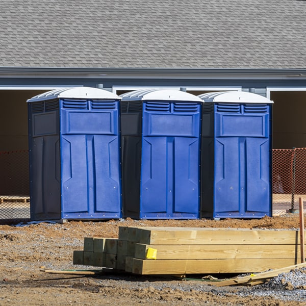 what is the expected delivery and pickup timeframe for the porta potties in Newington GA